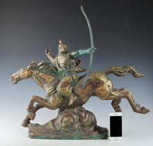 Seibo Kitamura -Samurai Nobunaga Oda - Smoky Gold Bronze Sculpture 60cm