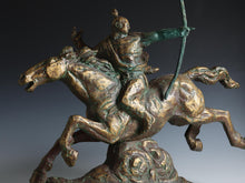 Seibo Kitamura -Samurai Nobunaga Oda - Smoky Gold Bronze Sculpture 60cm