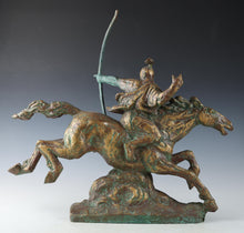 Seibo Kitamura -Samurai Nobunaga Oda - Smoky Gold Bronze Sculpture 60cm