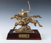 Seibo Kitamura -Samurai Nobunaga Oda - Smoky Gold Bronze Sculpture