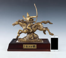Seibo Kitamura -Samurai Nobunaga Oda - Smoky Gold Bronze Sculpture