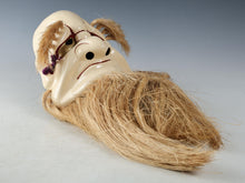 Old Vintage Wood Noh Kagura Mask Plaque -Omoikane- Showa Product