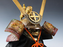 Old Vintage Japanese Samurai Helmet -martial spirit warrior ethos cross symbol-