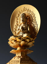 Japanese Old Vintage Buddhism -Vairocana Dainichi- High Quality Iron Figure 大日如来