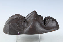Beautiful Old Vintage Japanese Bronze NOH MASK -Okina- 翁面 with a wooden box