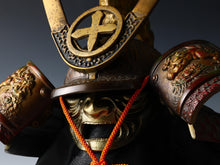 Old Vintage Japanese Samurai Helmet -martial spirit warrior ethos cross symbol-
