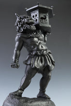 Old Vintage Cast and Clay Buddhism Heavenly Lantern Demon National Treasure