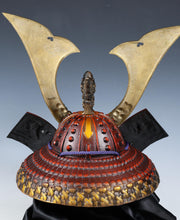Japanese Nice Vintage Samurai Kabuto Helmet -dragon red helmet with a mask- Tsushima
