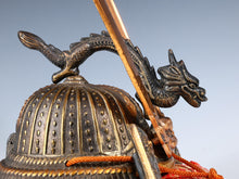 Japanese Samurai Old Kabuto Helmet -The Dragon- Genji Style