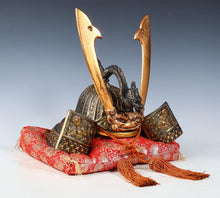 Japanese Samurai Old Kabuto Helmet -The Dragon- Genji Style