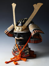 Japanese Old Vintage Samurai Wearable Kabuto Helmet with a Mask -Marutake Kohnin Product-