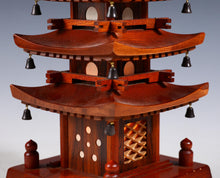 Japanese Vintage Wooden Figure FIVE STORY PAGODA Lamp 五重塔