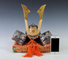 Japanese Samurai Kabuto -Dragon Helmet- Genji Silver Color Style