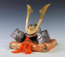 Japanese Samurai Kabuto -Dragon Helmet- Genji Silver Color Style