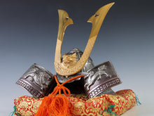 Japanese Samurai Kabuto -Dragon Helmet- Genji Silver Color Style