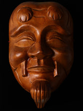 Old Vintage Japanese Wooden NOH MASK -Okina- 翁面