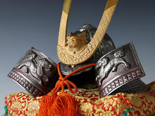 Japanese Samurai Kabuto -Dragon Helmet- Genji Silver Color Style