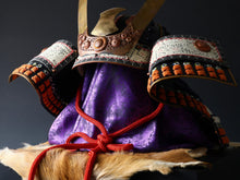 Beautiful Vintage Samurai Kabuto Wearable Helmet -nice condition- Tsushima with Big Sacred Black Wooden Box