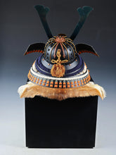Beautiful Vintage Samurai Kabuto Wearable Helmet -nice condition- Tsushima with Big Sacred Black Wooden Box