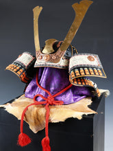 Beautiful Vintage Samurai Kabuto Wearable Helmet -nice condition- Tsushima with Big Sacred Black Wooden Box