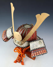 Nice Beautiful Vintage Samurai Kabuto Wearable Helmet Tsushima -Popular Red-