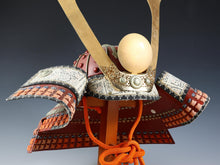 Nice Beautiful Vintage Samurai Kabuto Wearable Helmet Tsushima -Popular Red-