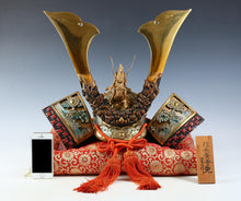 Massive Vintage Japanese Samurai Helmet -Great Dragon and Sea Wave- Tsushima