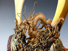 Massive Vintage Japanese Samurai Helmet -Great Dragon and Sea Wave- Tsushima