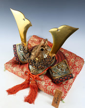 Massive Vintage Japanese Samurai Helmet -Great Dragon and Sea Wave- Tsushima