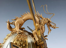 Massive Vintage Japanese Samurai Helmet -Great Dragon and Sea Wave- Tsushima