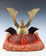 Massive Vintage Japanese Samurai Helmet -Great Dragon and Sea Wave- Tsushima