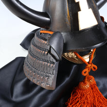 Vintage Japanese Samurai Helmet Black Power -Kansuke's helmet- with a mask Rare
