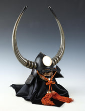 Japanese Old Vintage Samurai Helmet Bloack Power -Kuroda Nagakasa- Rare Item Tsushima