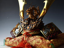 Massive Nice Vintage Japanese Samurai Helmet -Great Dragon- Tsushima