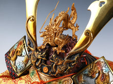 Massive Nice Vintage Japanese Samurai Helmet -Great Dragon- Tsushima