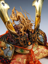 Massive Nice Vintage Japanese Samurai Helmet -Great Dragon- Tsushima