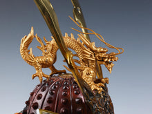 Massive Nice Vintage Japanese Samurai Helmet -Great Dragon- Tsushima