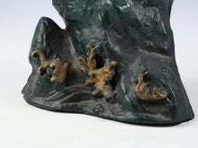 Japanese Bronze Hawk -Room Guardian Sculpture- Great Takaoka Product