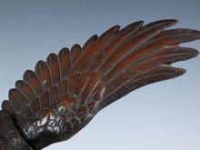 Japanese Bronze Hawk -Room Guardian Sculpture- Great Takaoka Product