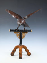 Beautiful Fabulous Japanese Bronze Hawk -Room Guardian Sculpture- Great Takaoka Product
