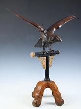 Beautiful Fabulous Japanese Bronze Hawk -Room Guardian Sculpture- Great Takaoka Product