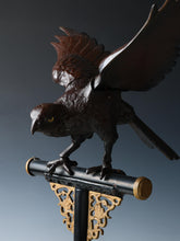 Beautiful Fabulous Japanese Bronze Hawk -Room Guardian Sculpture- Great Takaoka Product