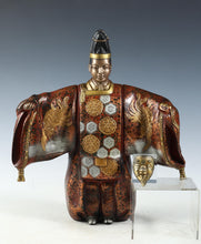 Japanese Old Vintage Noh Dancer Metal Figure -Okina- 翁 Tsushima
