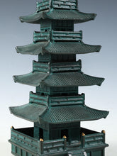 Japanese Old Vintage bronze Figure FIVE STORY PAGODA 五重塔 Tsushima