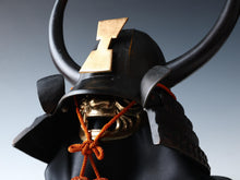 Vintage Japanese Samurai Helmet Black Power -Kansuke's helmet- with a mask Rare