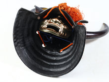 Vintage Japanese Samurai Helmet Black Power -Kansuke's helmet- with a mask Rare