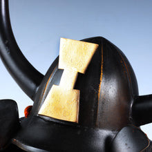 Vintage Japanese Samurai Helmet Black Power -Kansuke's helmet- with a mask Rare