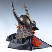 Vintage Japanese Samurai Helmet Black Power -Kansuke's helmet- with a mask Rare