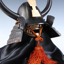Vintage Japanese Samurai Helmet Black Power -Kansuke's helmet- with a mask Rare