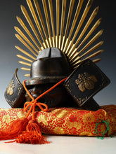 Old Vintage Japanese Samurai Helmet -Hideyoshi's Kabuto- with a mask